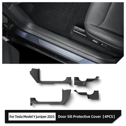 Premium Door Sill Strip Guard - Front & Rear Anti - Kick Pad Protector (Front rear door sill)