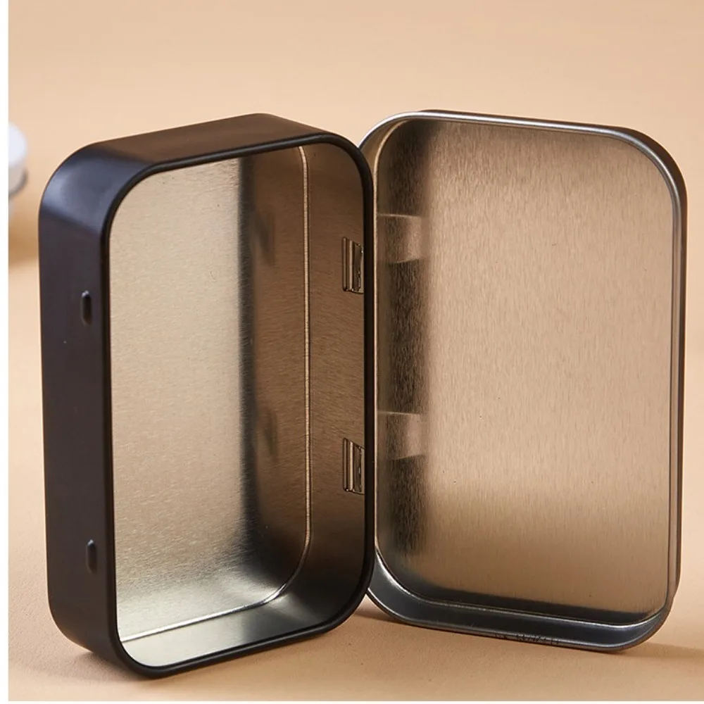 New Iron Photo Storage Box Cute Dustproof Tinplate Box 95*60*20mm with Cover Jewelry Storage Organizer Small Stationery