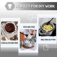 1200ml Candle Wax Melting Pot with 2400ml Stainless Steel Pot for Melting Chocolate Candy Candle Soap Wax Making Kit 5