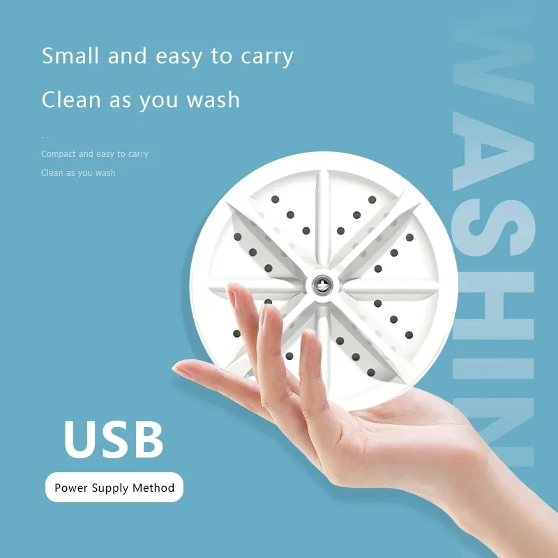 Portable Mini Washing Machine For Home Dormitory Underwear And Socks Mini Turbine Lazy Compact Washing Machine portable washing machine
