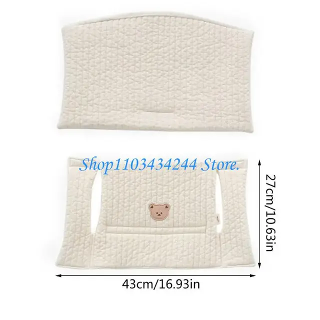 G2TC Baby Dining Chair Cushion Dirt Proof Separable High Chair Cushion Detachable Backrest Pad for Infants Toddlers 6