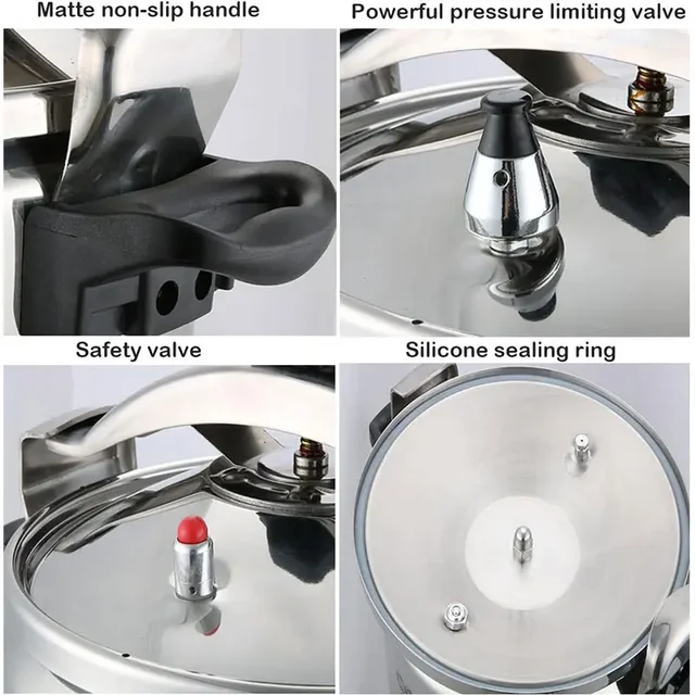 5L/7L Aluminum Safe Explosion Proof Pressure Cooker for Gas Cooker Super safety lock Pressure Cookers Cooking Pots 3