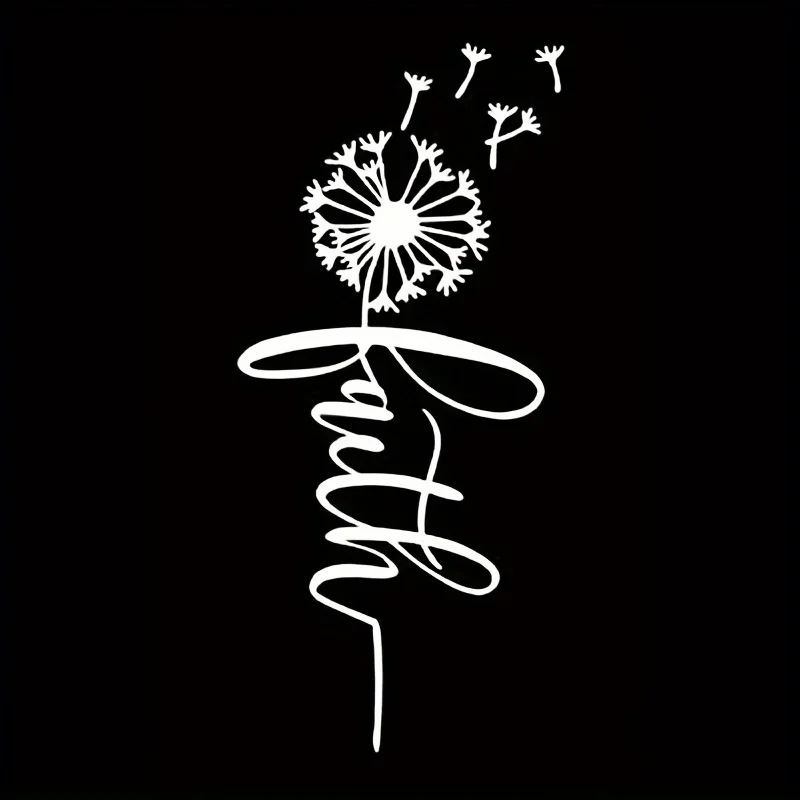 

Car Acesssories Car Sticke rFaith Dandelion Coffee S For Laptop Phone Truck Van SUV Motorcycle Vehicle Paint Window Wall Cup Bum