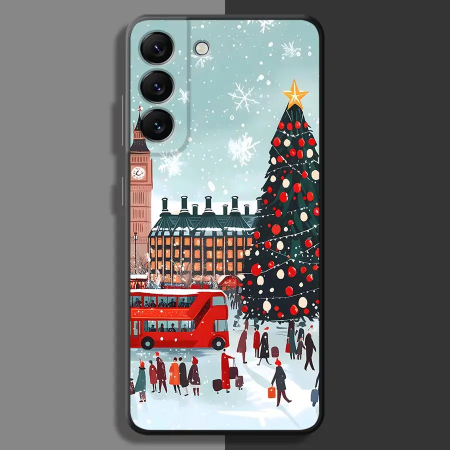 Christmas Town Festive Phone Case - Holiday-Themed Protective Cover