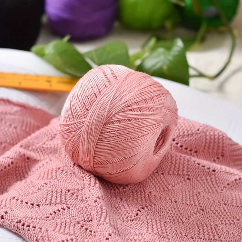 4PCS/Set 290Meter/Ball Cotton Lace Thread Yarn No.7 High-Twist Hand Crochet Knitting Yarn Soft Durable Doll Crafting Thread knitting yarn crochet yarn cotton yarn cotton knitting yarn
