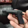 1:3 Mini 1911 Pistol Model Alloy Detachable Assemblable Toy Keychain Pendant Metal Toy Gun Bag Decoration Boys Gift 2