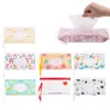 Reusable EVA Baby Wet Wipe Bag Cute Wipes Holder Case Flip Cover Snap-Strap Refillable Wet Wipe Pouch Outdoor Useful Tissue Box 1