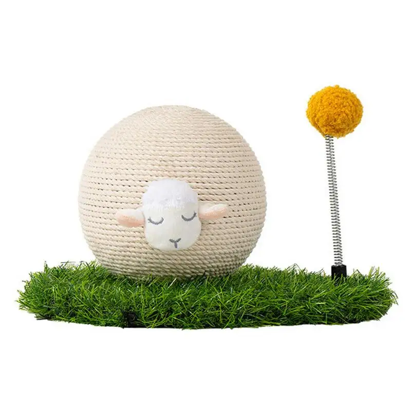 

1pcs Cat Scratcher Ball Toy Soft Kitten Sisal Rope Ball Board Grinding Ball Scratch Paws Pet Grinding Scratching Cats Accessorie
