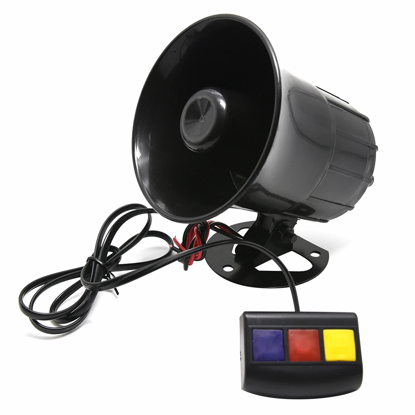 Car Siren Horn 3 Tone Sound Loud Car Horn Air Horn 12V 115DB