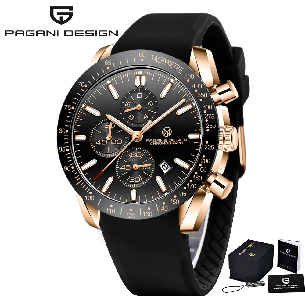Orologio Automatico Uomo PAGRNE DESIGN – 40mm, Movimento Giapponese, Lunetta In Ceramica, Vetro Zaffiro, Impermeabile 200m