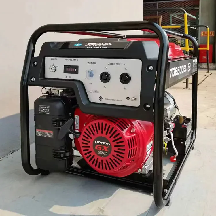4-Stroke Gasoline Power Outdoor Portable Generator 5kw 5000W Electric Petrol Generators For Home