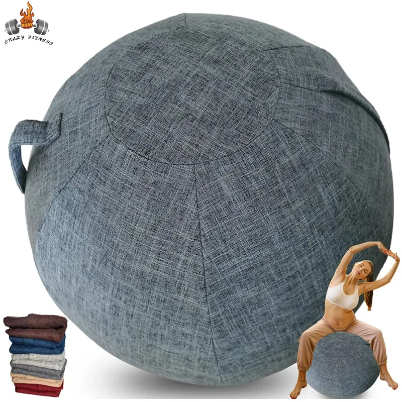 Yoga Ball Gymnastics Ball 55/65/75cm Yoga Ball Protective Cover Gym Workout Balance Ball Cover Yoga Pilates Sitting Dustproof Protector Slipcover