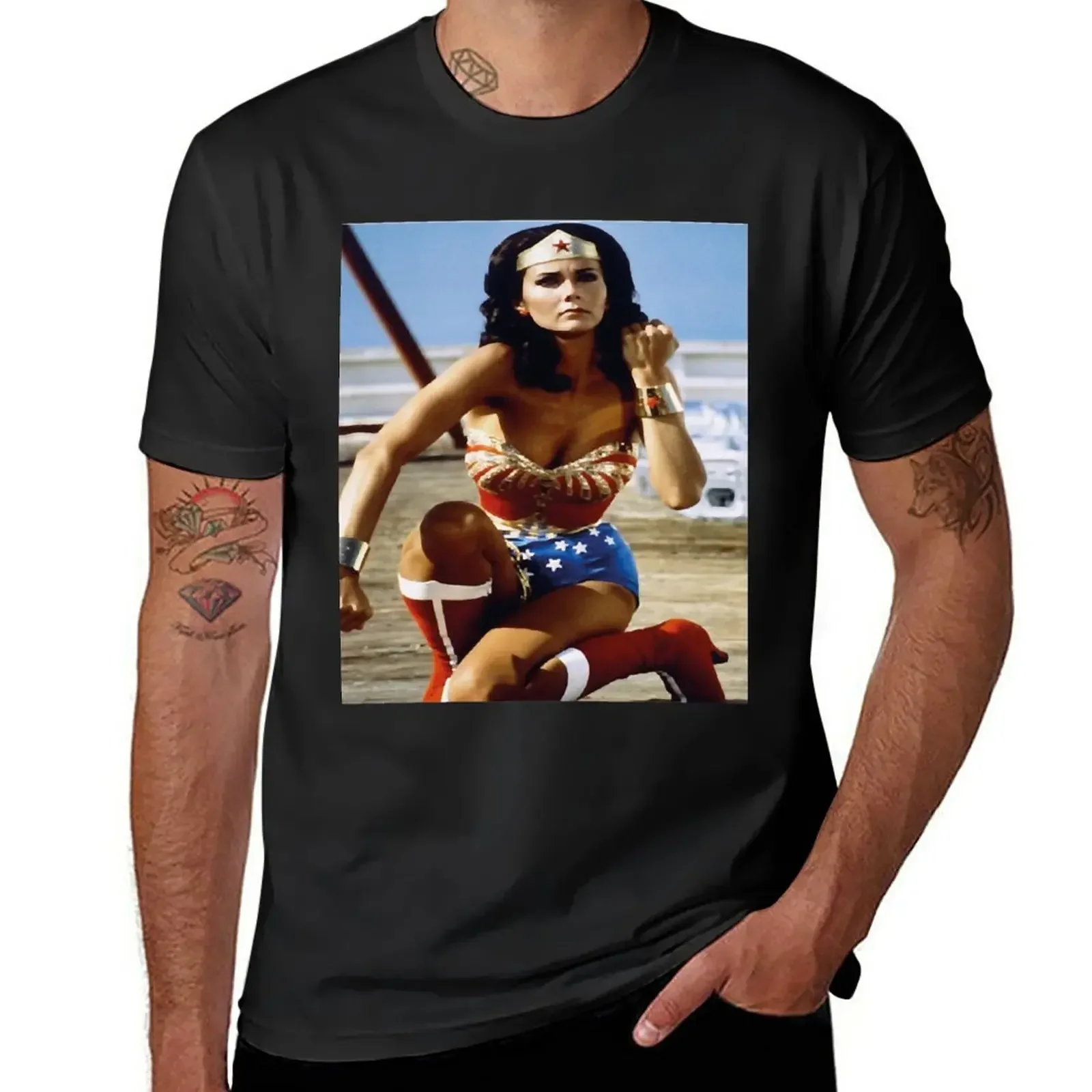 

Lynda Carter T-Shirt tees animal prinfor boys oversized t shirt men