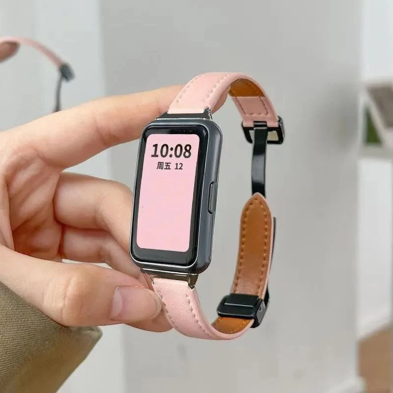Magnetic Folding Buckle Leather Strap - Sport Bracelet Replacement Wristband
