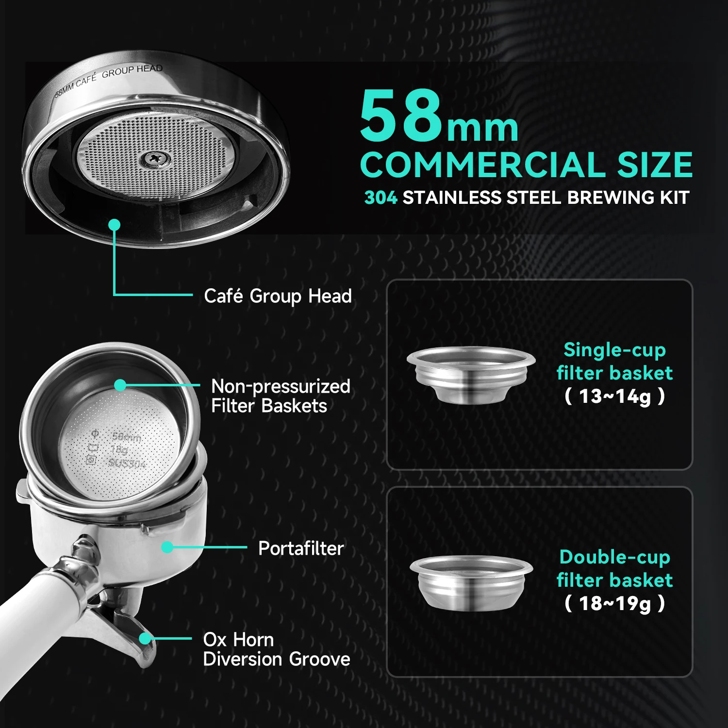 ماكينة اسبريسو بيتروس مع مطحنة، ماكينة صنع كابتشينو على طراز باريستا مع عصا بخار الحليب ماكينة صنع القهوة الاحترافية