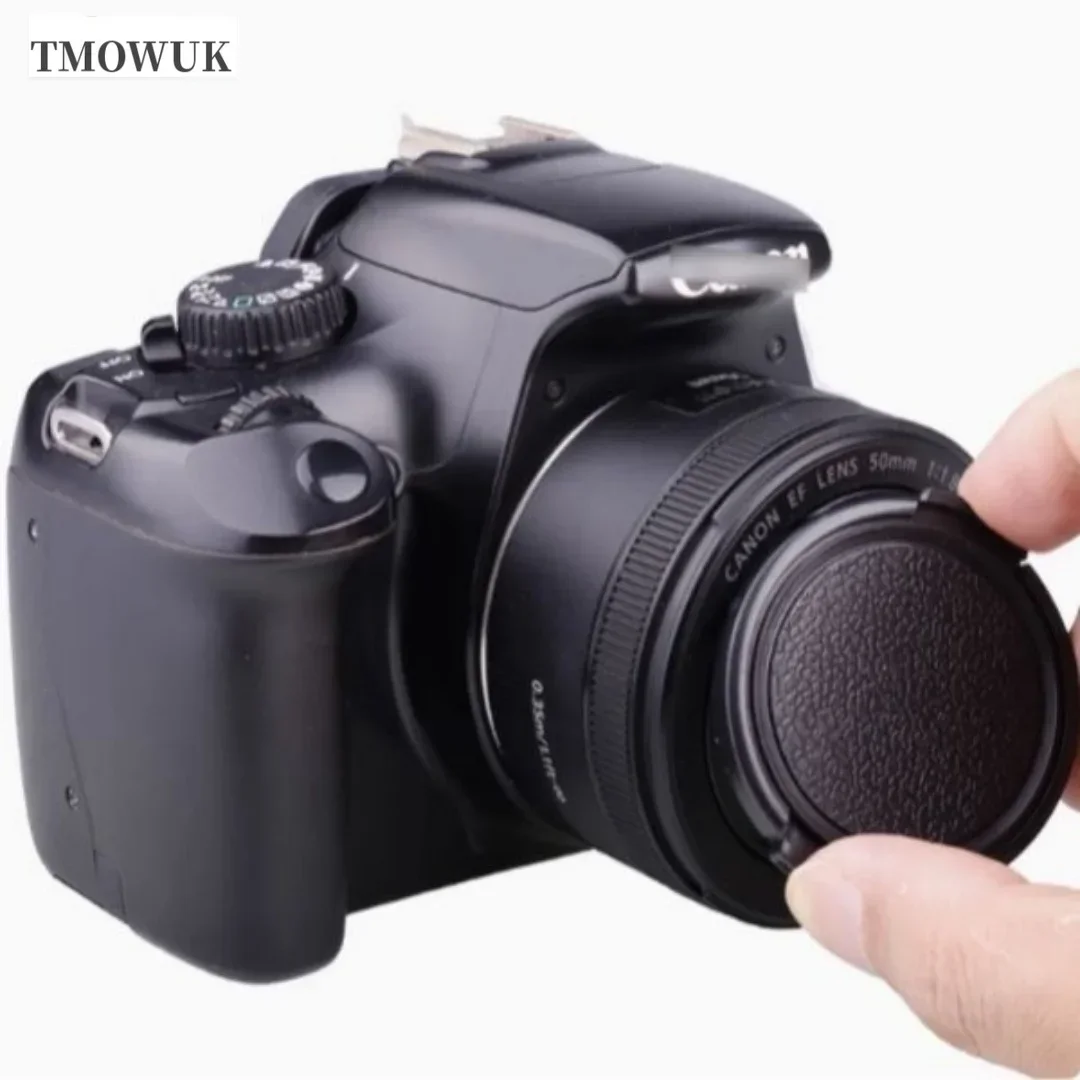 니콘 D850 D500 D3000 D3100 D3200 D3300 D3400 D3500 D40 D40X 카메라 렌즈 캡 보호 커버 센터 핀치 스냅온 49mm 52mm 57mm