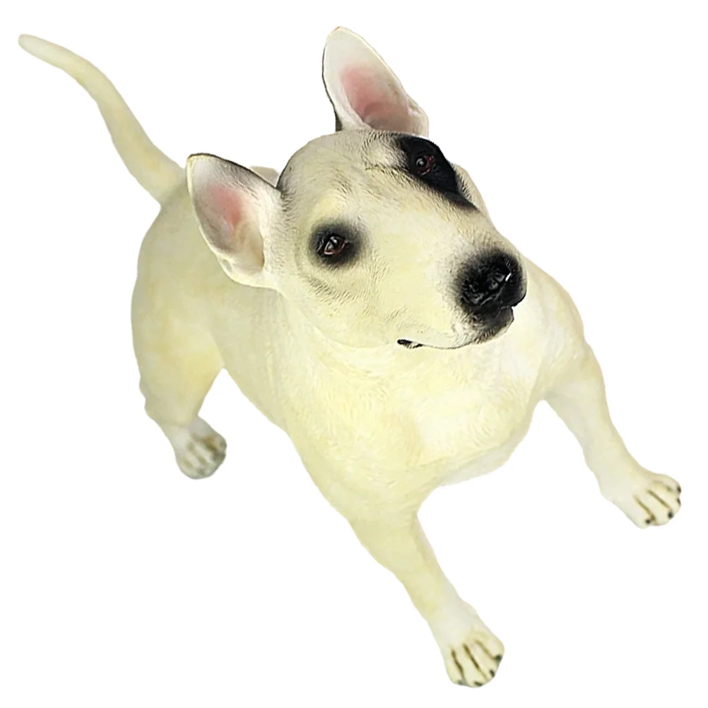 

Simulation Bull Bedroom Decore Dog Statue Puppy Home Ornaments Plastic Figures