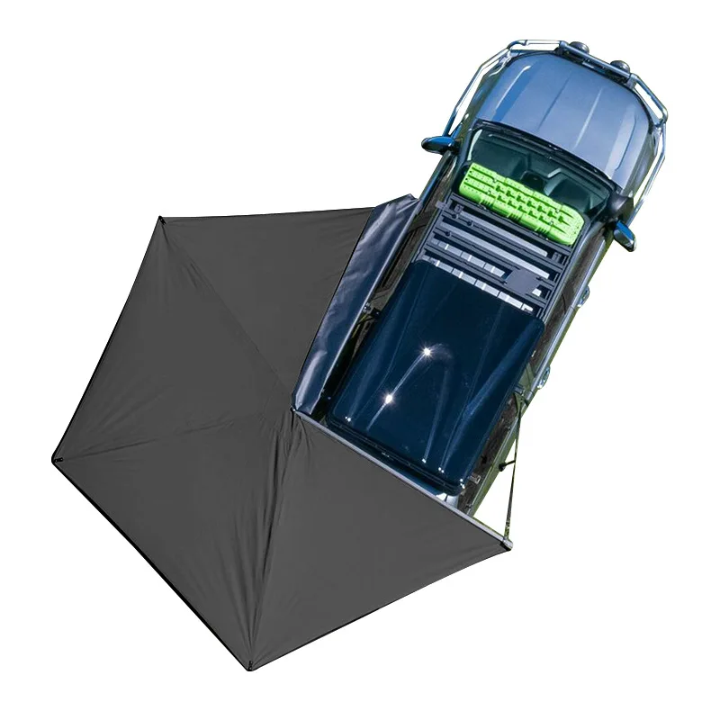 

600D Oxford Waterproof Retractable 270 Degree Car Roof Side Awning SUV Shelter Top Tent For Camping