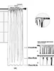 2025 New Luxury High-end High-end Feeling Floral Short Curtains Mesh Non Perforated Bay Windows Balconies Light 6