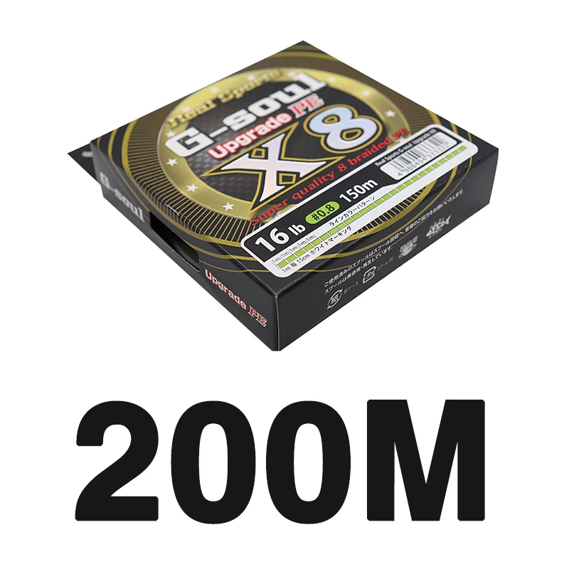 Original YGK G-SOUL X8 UPGRADE X8 Braid Fishing Line Super Strong