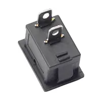Mini ON/Off Rocker Switch 12V 20A 2 Pin Auto Boat Rocker Toggle Switch 120V 10A Rocker Toggle KCD1 Switch Pre-Wired Black 3