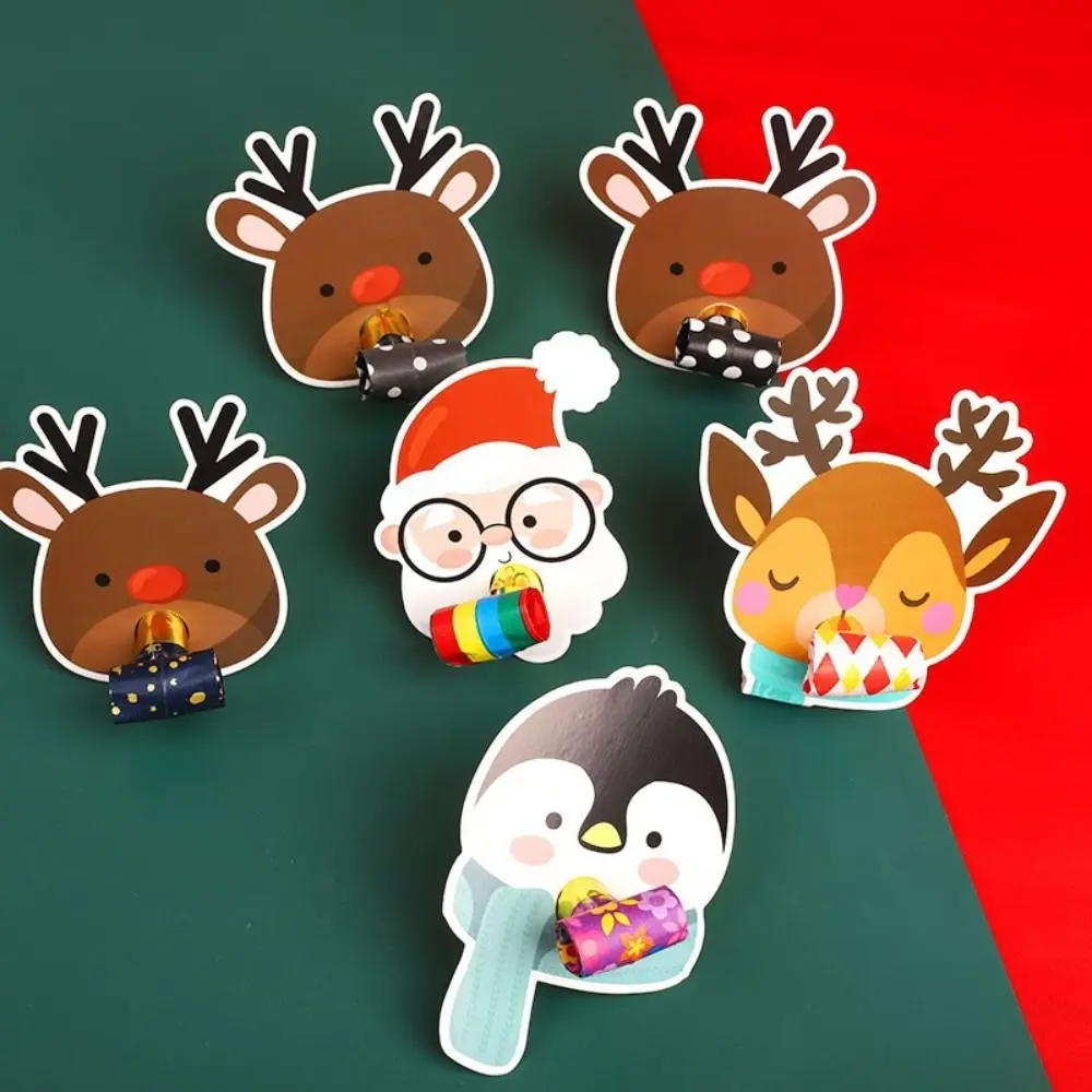 

4PCS Christmas Party Blower Blowout Horn Whistle Noise Maker for Children Birthday Party Supplies