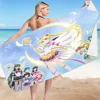 Japanese Anime Sailor Moon Princess Bath Towels Microfiber Beach Swimming Towel Decor for Adults Kids Gift 75x150cm 4