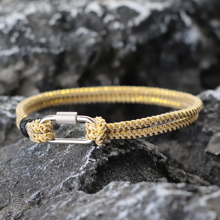 Stainless Steel String Bracelet For Men Women