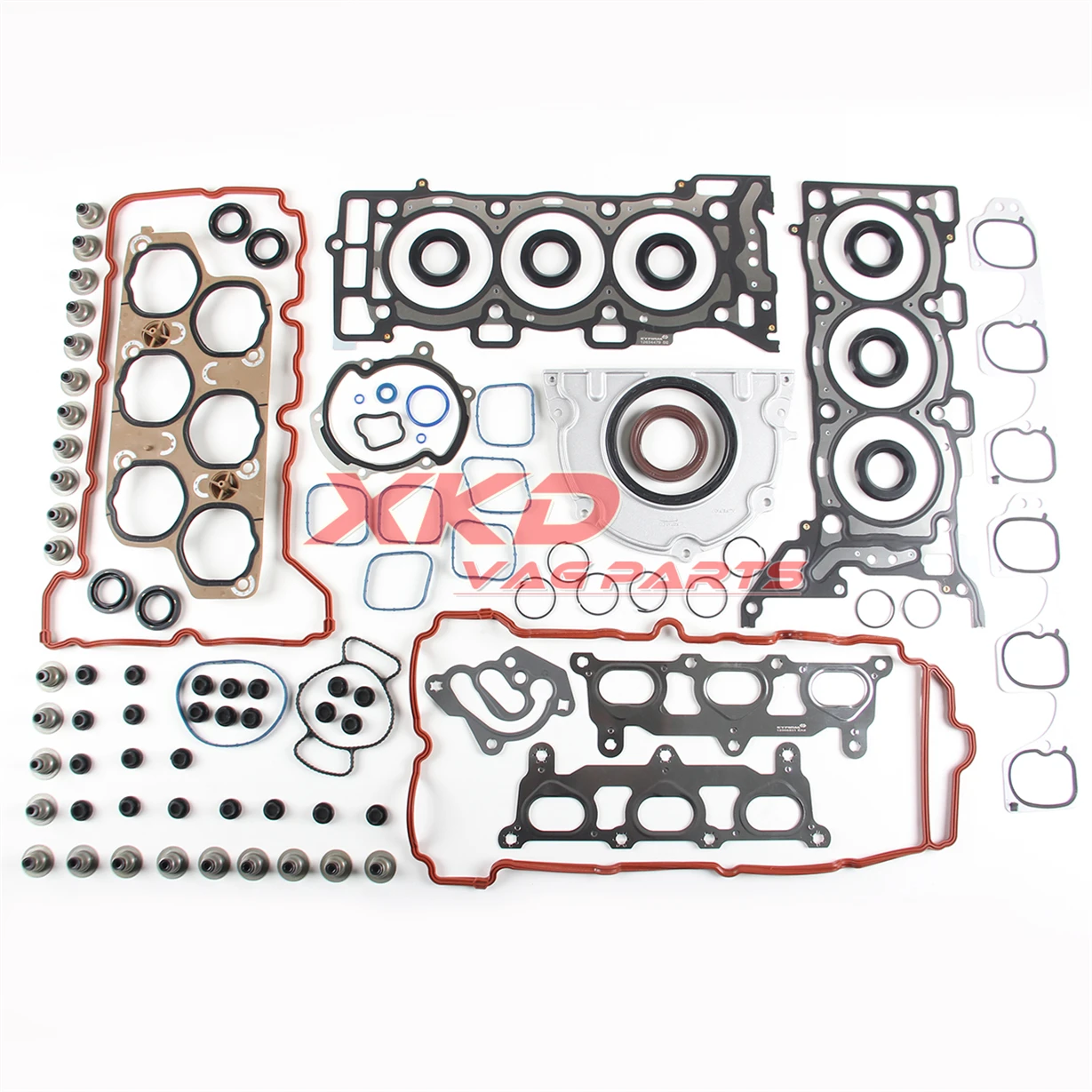 3.6L Engine Gasket Seals Repair Kit Fit For Buick LaCrosse Cadillac CTS STS 2005 2006 2007 Saab 9-3 LY7 12634478 12634479