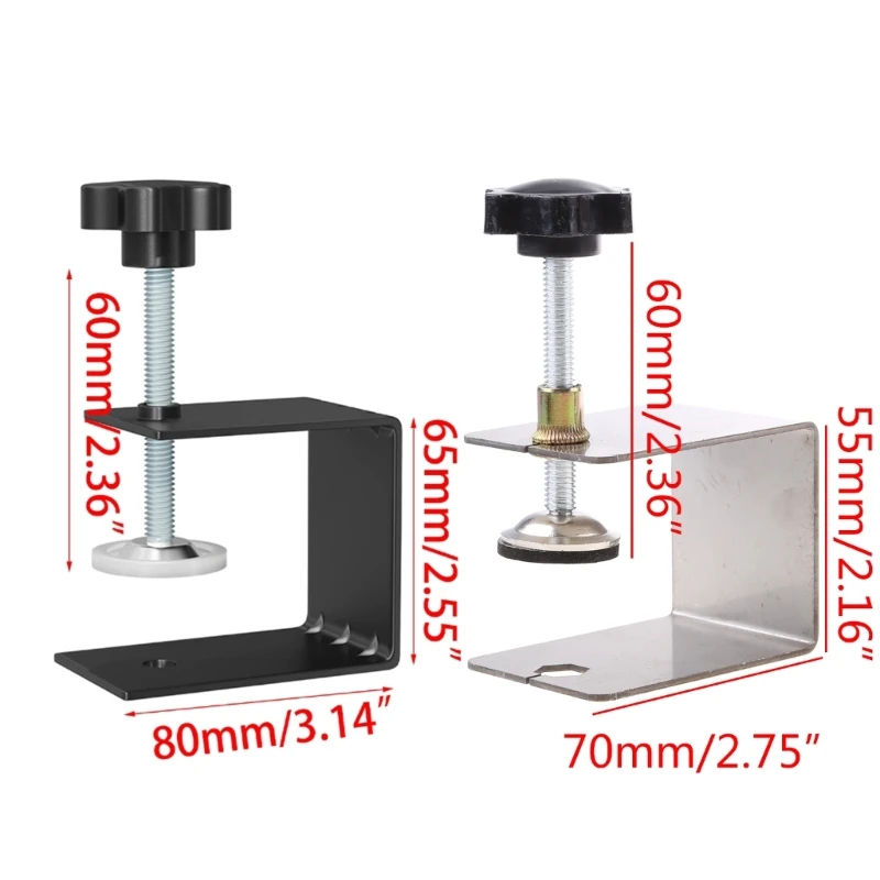 2 Morsetti Per Cassetti In Acciaio - Attrezzi Per Montaggio Mobili, Fissaggio Frontale Per Legno - Foto 8