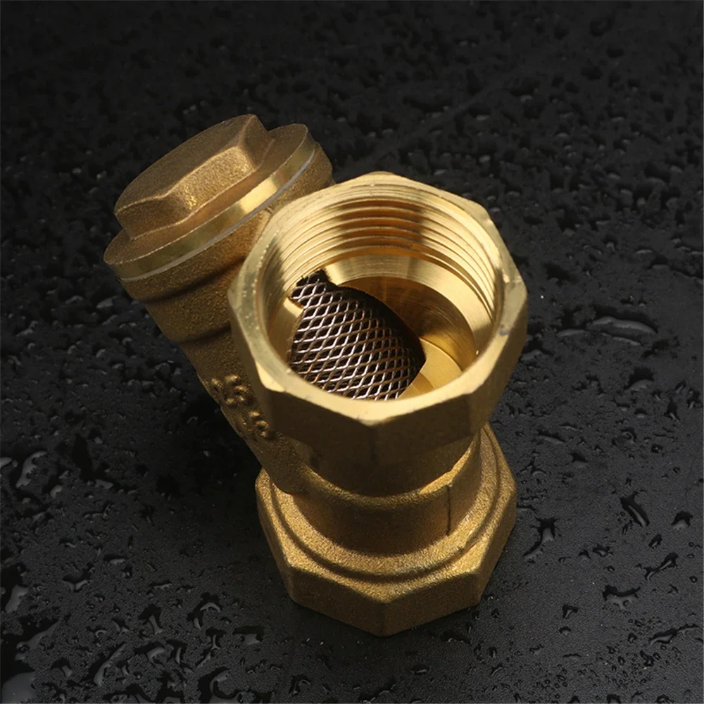 Y-shaped Brass Filter Thickened Pressurized Water Purification Heating Pipe Central Air Conditioning Filter Tennis Valve