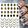 3D White Bowknot Flower Nail Art Sticker Ultra-thin Self-Adhesive Slider Summer Nail Art Decal Decoration DIY Manicure Accesorie 6