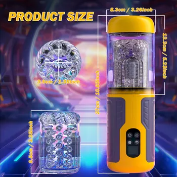 Telescopic Male Masturbator Vagina Masturbation Equipment Sex Toys for Men Goods for Adults Piston Automatic Rotation Mastubator