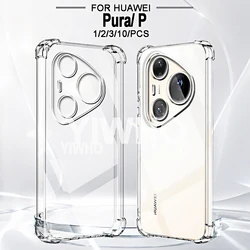 Transparent TPU Shockproof Back Cover - Clear Protective Case, Multiple Quantities Available for HUAWEI Pura 90 Pro (Clear)