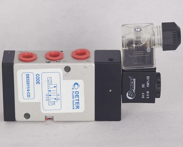 

DETER FLUID-Tecnik Solenoid valve CODE DE52011/4-CD 24VDC 5.5W 100%ED DE52001/4-CD 220VAC