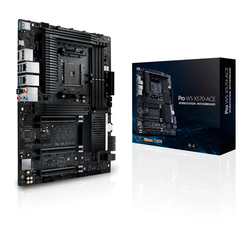 Pro Ws X570-Ace, Scheda Madre Atx Workstation Am4, Processori Serie Ryzen 5000/4000G/3000/3000G/2000/2000G