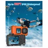 3CGRO-Waterproof Camera 4K 65MP Underwater Camera With 64G Card, For Snorkeling Autofocus Selfie Dual-Screen 4