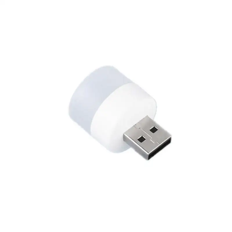 Rechargeable Lamp USB Lamp Mini LED Night Light Power Bank Charging USB Book Lights 1PCS Small Round Reading Desk Bulb