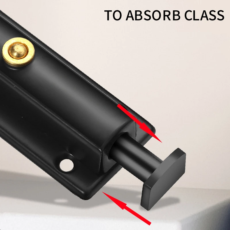Stainless Steel Automatic Latchs Anti-theft Door Bolt Anti-lock Door Buckle Spring Latch Thickened Locks door latch