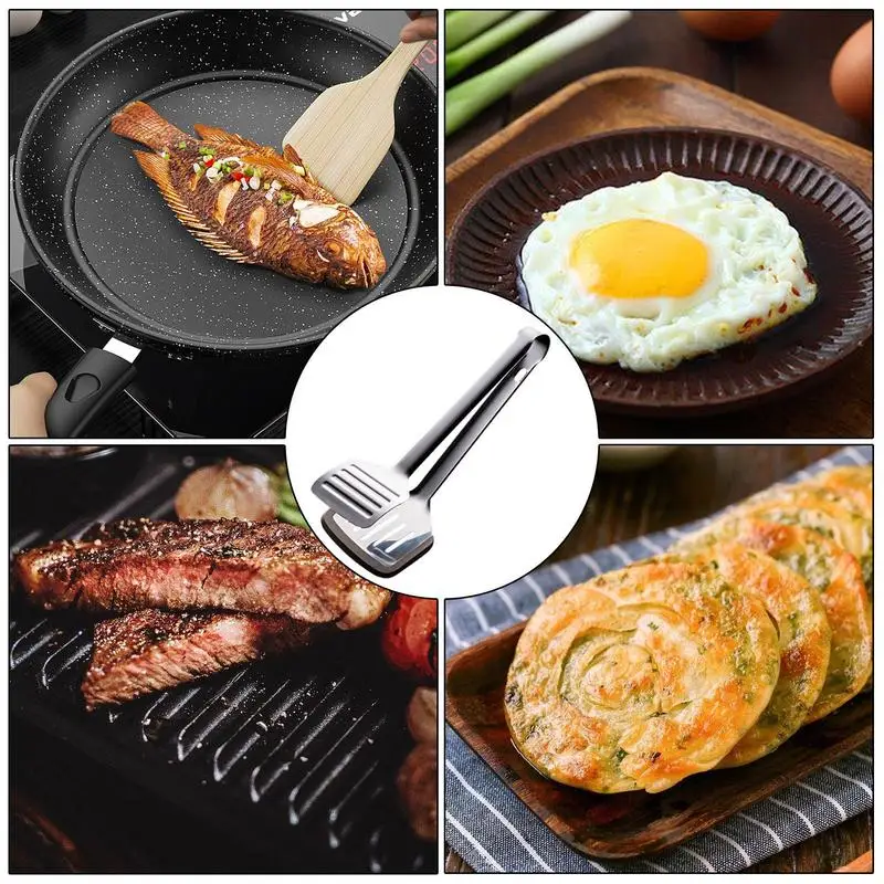

Шпатель, щипцы из нержавеющей стали для приготовления мяса, лопатка для рыбы, кухонные инструменты для приготовления пищи, аксессуары для барбекю, жареного стейка, хлеба