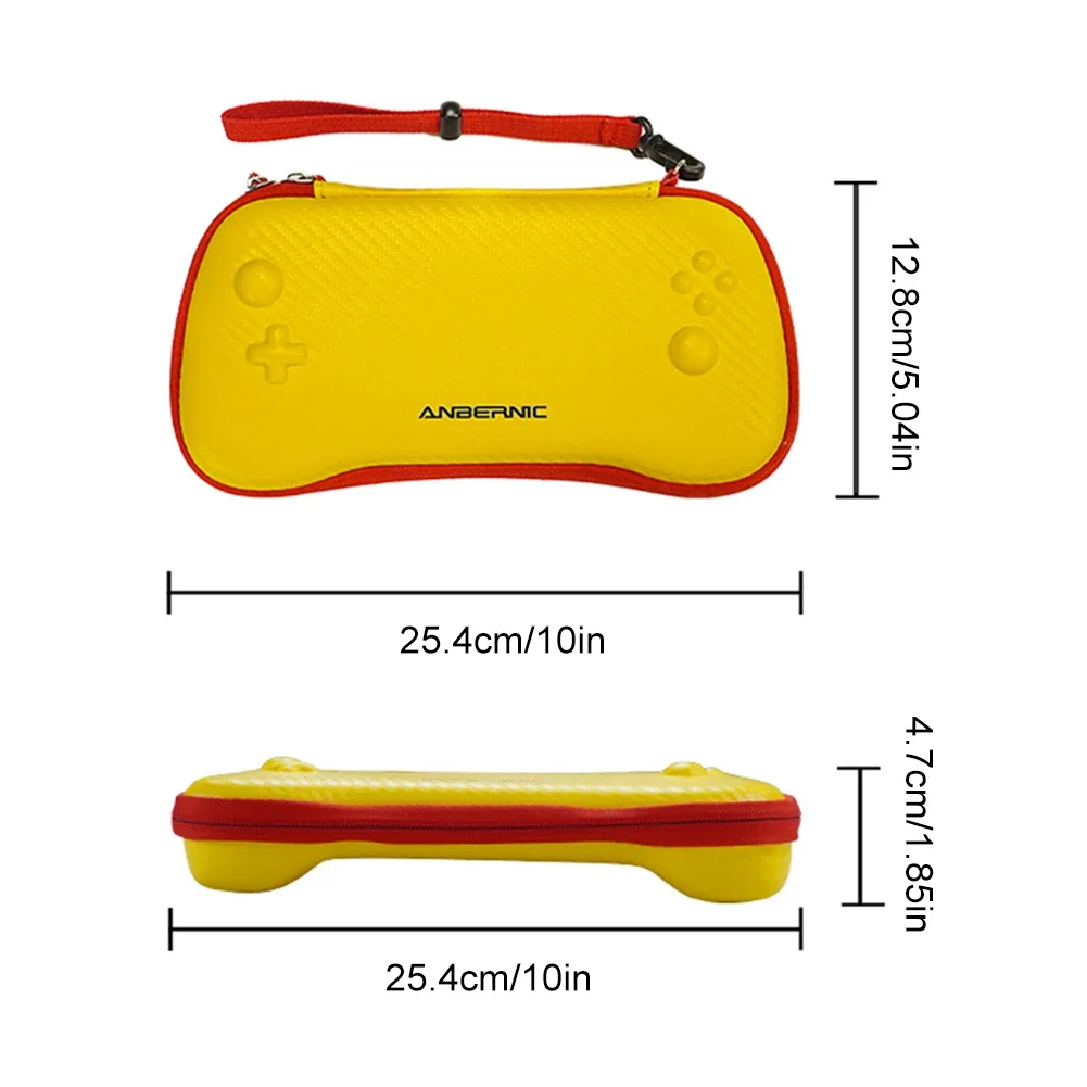 Anbernic RG557 게임 콘솔 보관 가방 용 휴대용 핸드 헬드 운반 가방 충격 방지 보호 케이스 상자 및 필름 TPU 커버