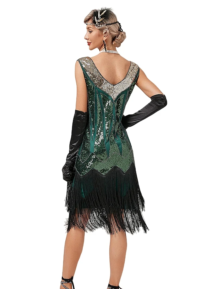 slim fit dress slacks Wine Red Sexy Gatsby Glitter Fringe 1920s Flapper Dress Set, Wine Red / 2XL