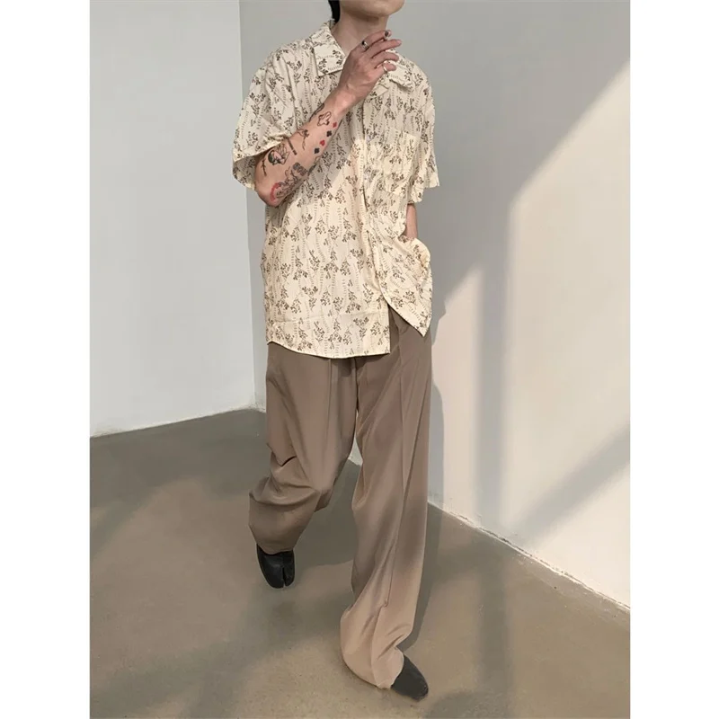 Hawaiian Shirt for Men Small Flower Cuba Collar Vintage Holiday Beach Couple Clothing Male Top Summer 2024 4