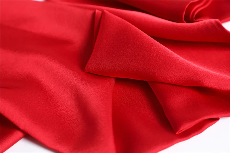 S6ce785a6bf2f4e28b643eb5767537927k Solid Color Neckerchief Long Hair Scarves Female Silk Satin Neck Scarf For Women 14x145CM Fashion Headbands Plain Bag Scarf Mallzona