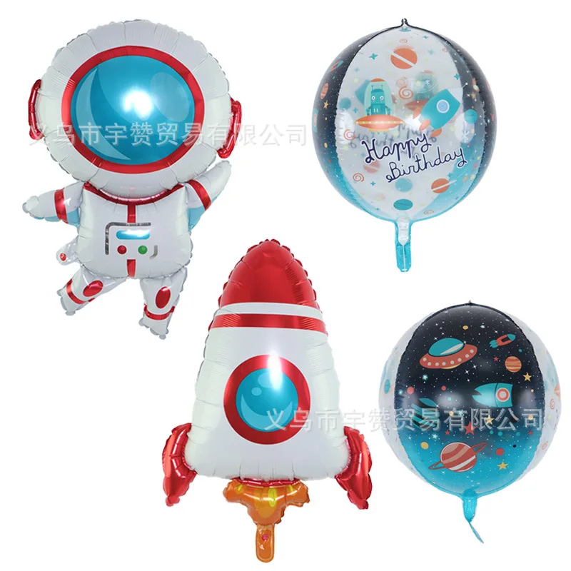 Astronauta Spaceman Palloncino In Alluminio, Tema Universo, Festa Di Compleanno, Decorazione Bomboniera Ragazzo, Palloncino Razzo