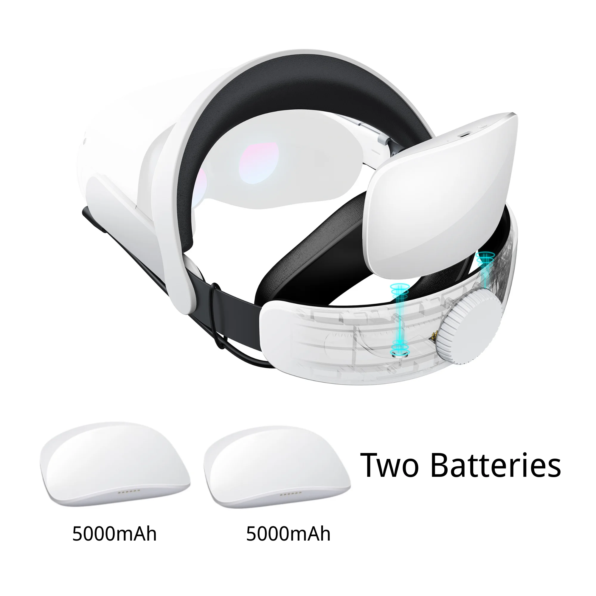 Geekvr-meta oculus quest 2用ヘッドストラップ,取り外し可能な