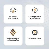 100W 1m/2m/0.5m Type C to Type C Cable PD 3.0 Quick Charge Fast Charging USB C to Type C for iPhone 15 Macbook Samsung Xiaomi - Image 6