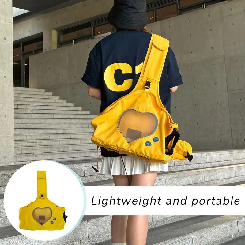 Dog Carrier Puppy Cat Carrier Sling Pouch Breathable Pet Travel Bag For Long Distance Trip