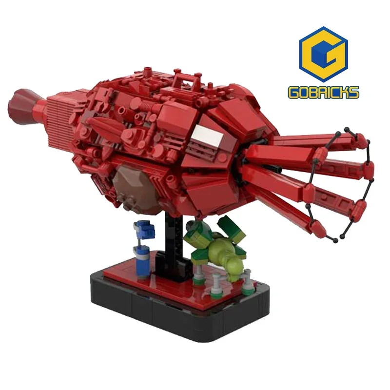 

Gobricks Moc British Style Space Exploration Series Red Dwarf and Starbug Building Blocks Bricks Educational Kid Toys