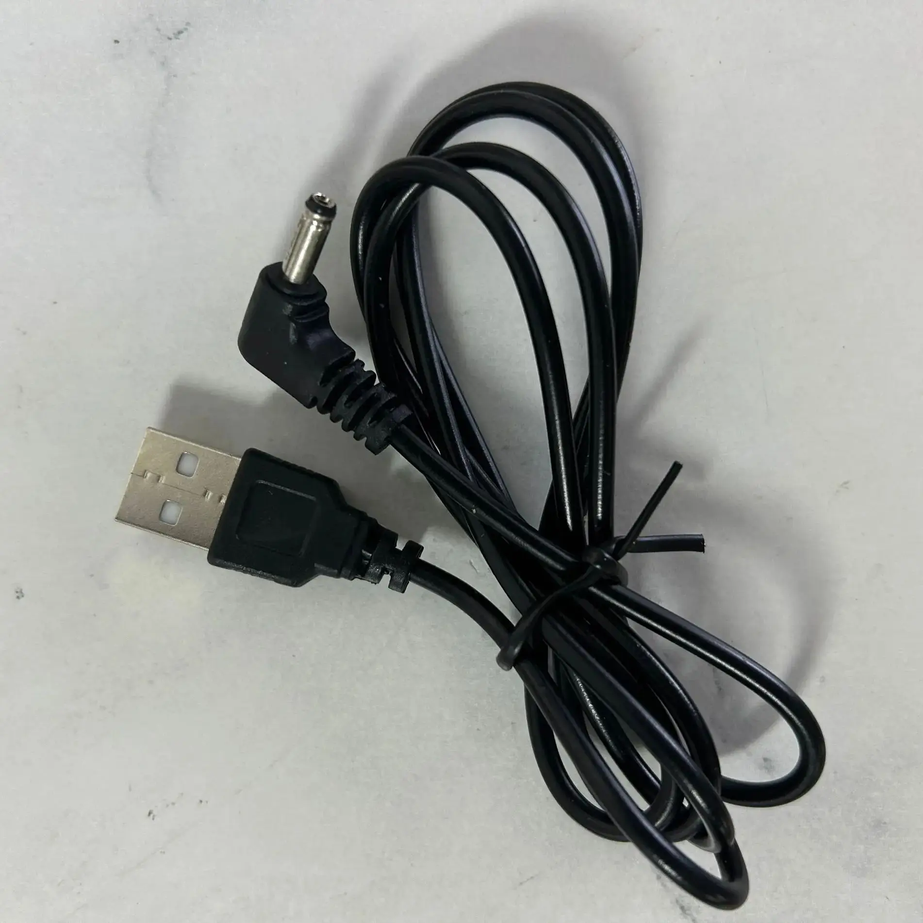 Elbow DC 3.5*1.35mm USB 커넥터 연장 전원 케이블 라인 검정색